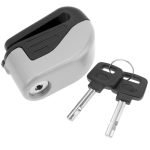 Candado antirrobo con llave de freno de disco para bicicleta y moto 83x60x30mm Cablematic