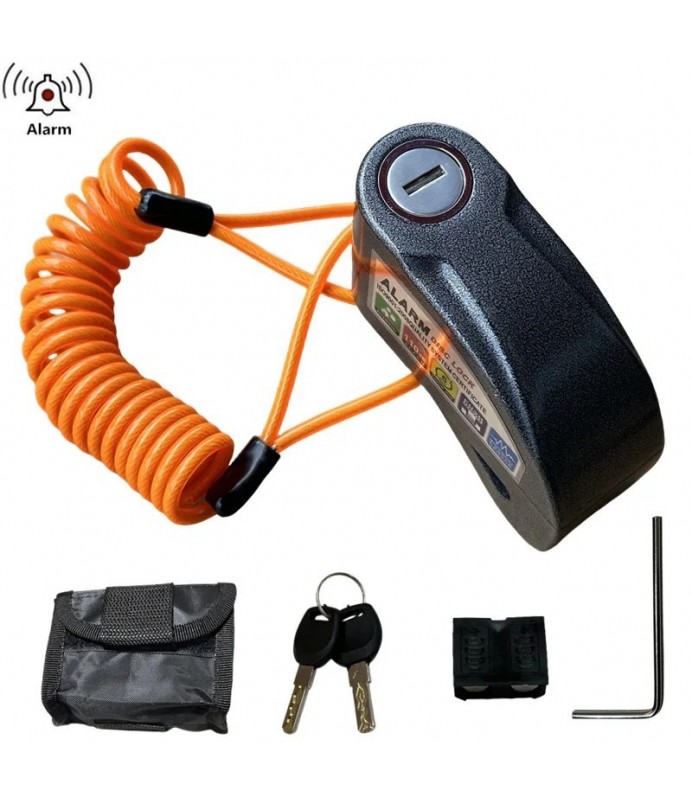 antirrobo-bicicleta-744hgp-1.jpg Candado antirrobo con alarma para bicicleta y motocicleta, bloqueo de - Imagen 1