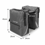 Bolsa de sillín para bicicleta color negro Codex U — Codex U