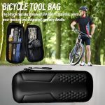 Swsdee Bolsa de Herramientas para Bicicleta, Herramientas Bicicleta MTB, Bolsa de Almacenamiento de Velocípedo Resistente Al para Ciclismo Al Aire Libre Bidón Herramientas Bici (Negro Puro) : Amazon.es: Deportes y aire libre