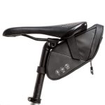HOMPER Bolsa de Bicicleta Impermeable Bolso para Sillín con Reflectantes | 1.5 L Bolsa para Sillín de Bicicleta con Soporte de Luz Trasera, Negro : Amazon.es: Deportes y aire libre