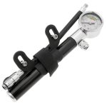 Bomba de aire para inflar amortiguador. Mancha infladora de suspensión para bicicleta con manómetro Cablematic