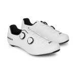Zapatillas de ciclismo carretera Hombre y Mujer OKORIS WHITE Blanco