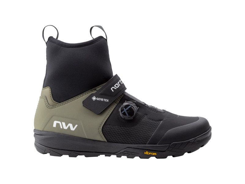 botas-mtb-invierno-674iof-1.jpg Zapatillas Northwave Kingrock Plus GORE TEX MTB negro verde - Imagen 1