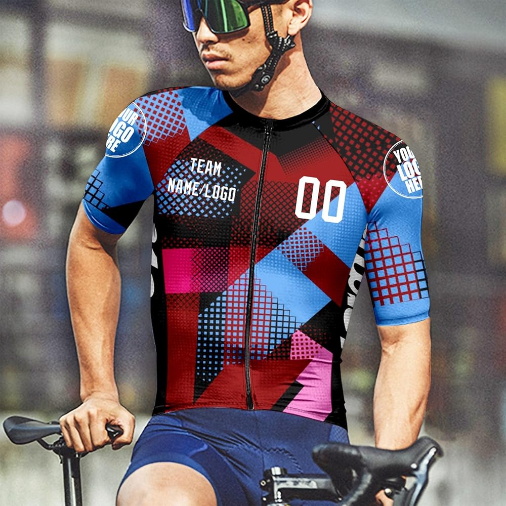 camisetas-ciclismo-548snw-1.jpg Maillot Ciclismo Hombre Mujer Personalizado Nombre Equipo Tu Nombre Logo Bicicleta Ropa Maillot Camiseta Personalizada A03 : Amazon.es: Moda - Imagen 1