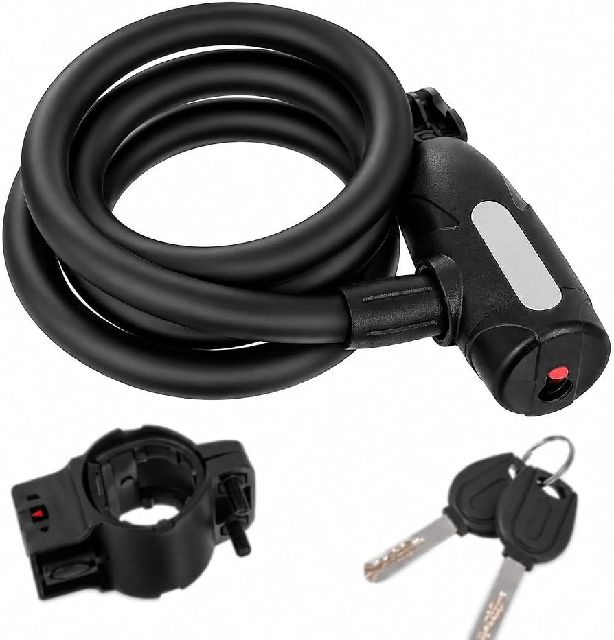 candado-de-bicicleta-284epc-1.jpg Candado bicicleta Antirrobo cadena con llave de seguridad, total resistencia, con Soporte de Montaje : Amazon.es: Deportes y aire libre - Imagen 1