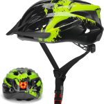 Casco de Bicicleta para Hombre y Mujer, Moplasz Casco de Ciclismo con luz para Adultos Unisex, Casco de Bicicleta Transpirable, Casco de Ciclismo de montaña Ajustable de 57 62cm(Verde) : Amazon.es: Deportes y
