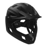 Casco Negro Fullface Para Bicicleta, Niños De 6 12 Años, 54 57 Cm, Con Mentonera Desmontable, Red Anti insectos Y Visera. Ligero. Certificado En 1078. con Ofertas en Carrefour | Ofertas Carrefour Online