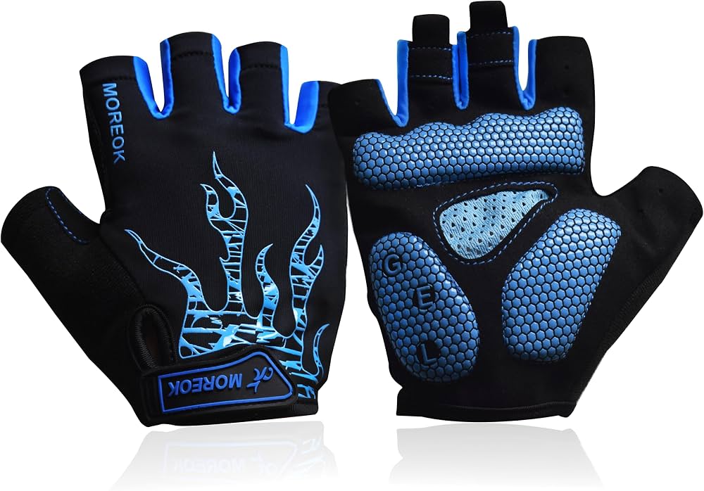 guantes-bici-902zme-1.jpg Nesirooh Guantes MTB Hombre y Mujer, Guantes Ciclismo Verano Gel Medio Dedo para Bicicleta Montaña Bici Gimnasio(Azul, XL) : Amazon.es: Moda - Imagen 1