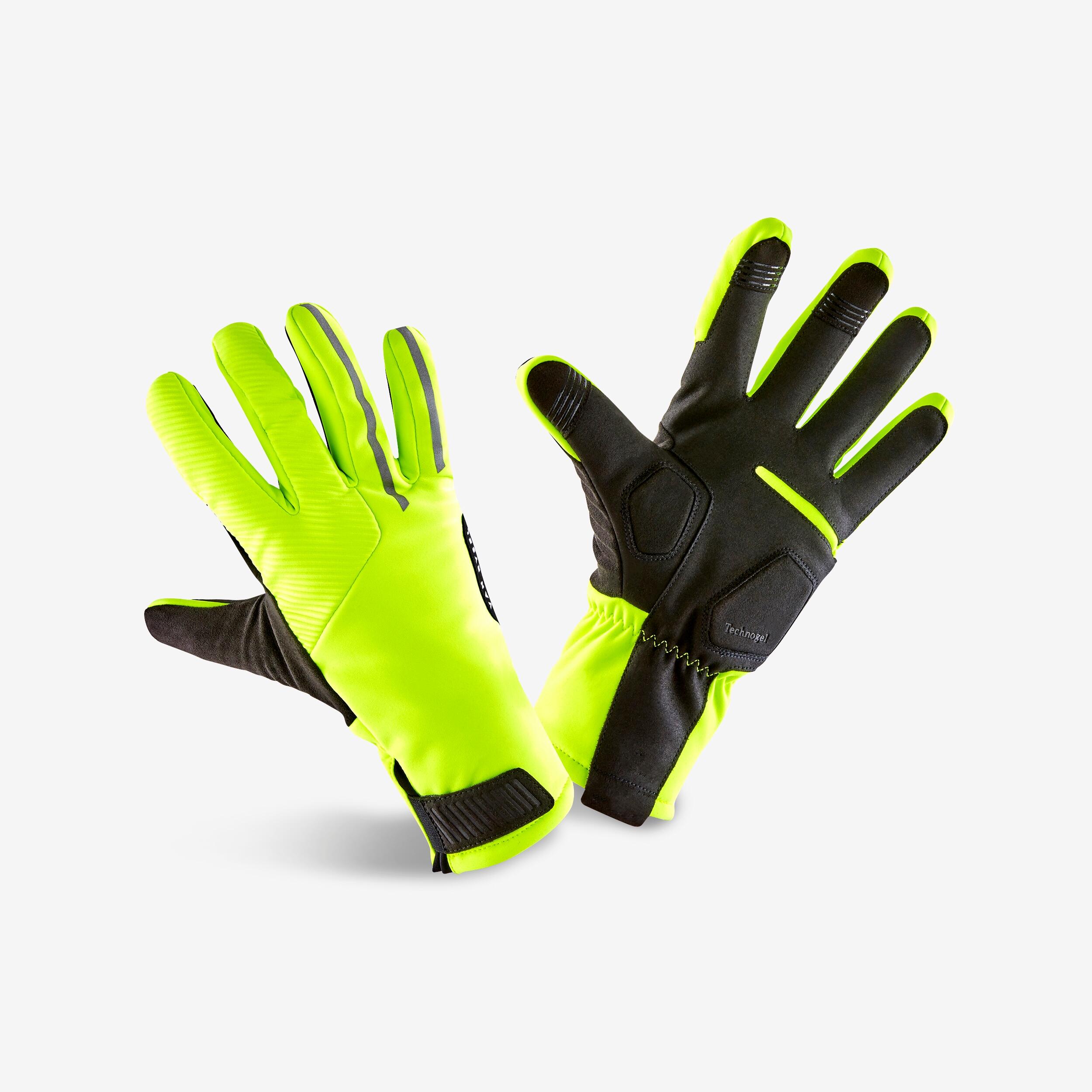 guantes-bici-934nik-1.jpg Guantes ciclismo invierno triban roadc 900 amarillo fluorescente - Imagen 1