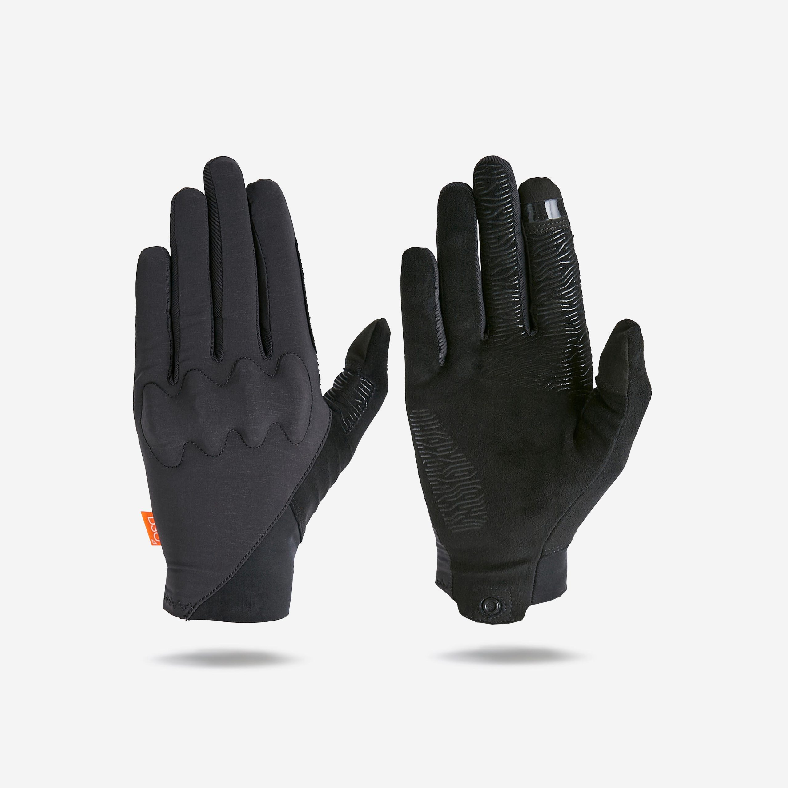 guantes-bici-invierno-853ndc-1.jpg Guantes Ciclismo MTB 900 Negro Protección D3O® - Imagen 1