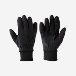 GUANTES CICLISMO INVIERNO TRIBAN ROADR 100 TEJIDO POLAR NEGRO
