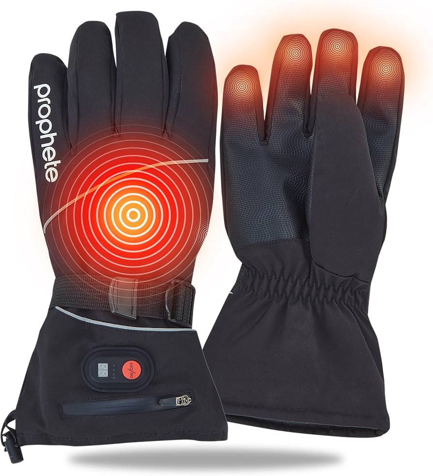 guantes-calefactables-bici-355ulm-1.jpg Prophete Guantes Inteligentes para Bicicleta y Bicicleta eléctrica, Resistente al Viento y al Agua, función de calefacción (35 45 °C), Compatible con Pantalla táctil, batería Recargable de Iones de : Amazon.es: Moda - Imagen 1