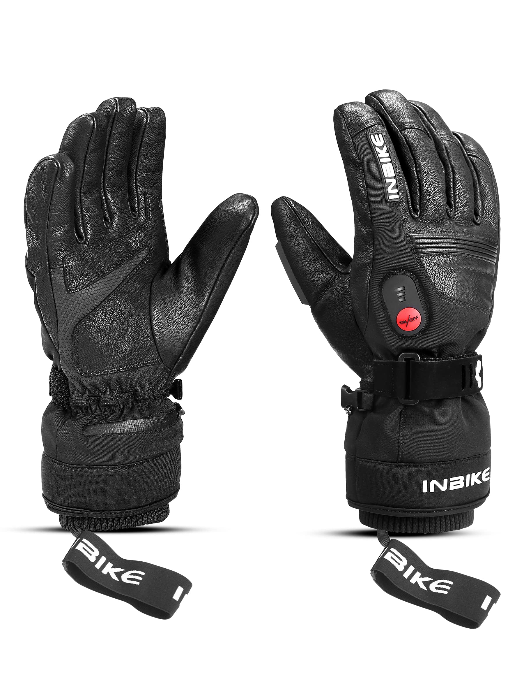 guantes-calefactables-bici-893aug-1.jpg INBIKE Guantes Calefactables Motos Invierno Hombre Mujer Impermeable Guante De Piel con Baterías Recargables para Esquí Snowboarding Senderismo Bicicleta Esquí Negro 2 L : Amazon.es: Coche y moto - Imagen 1