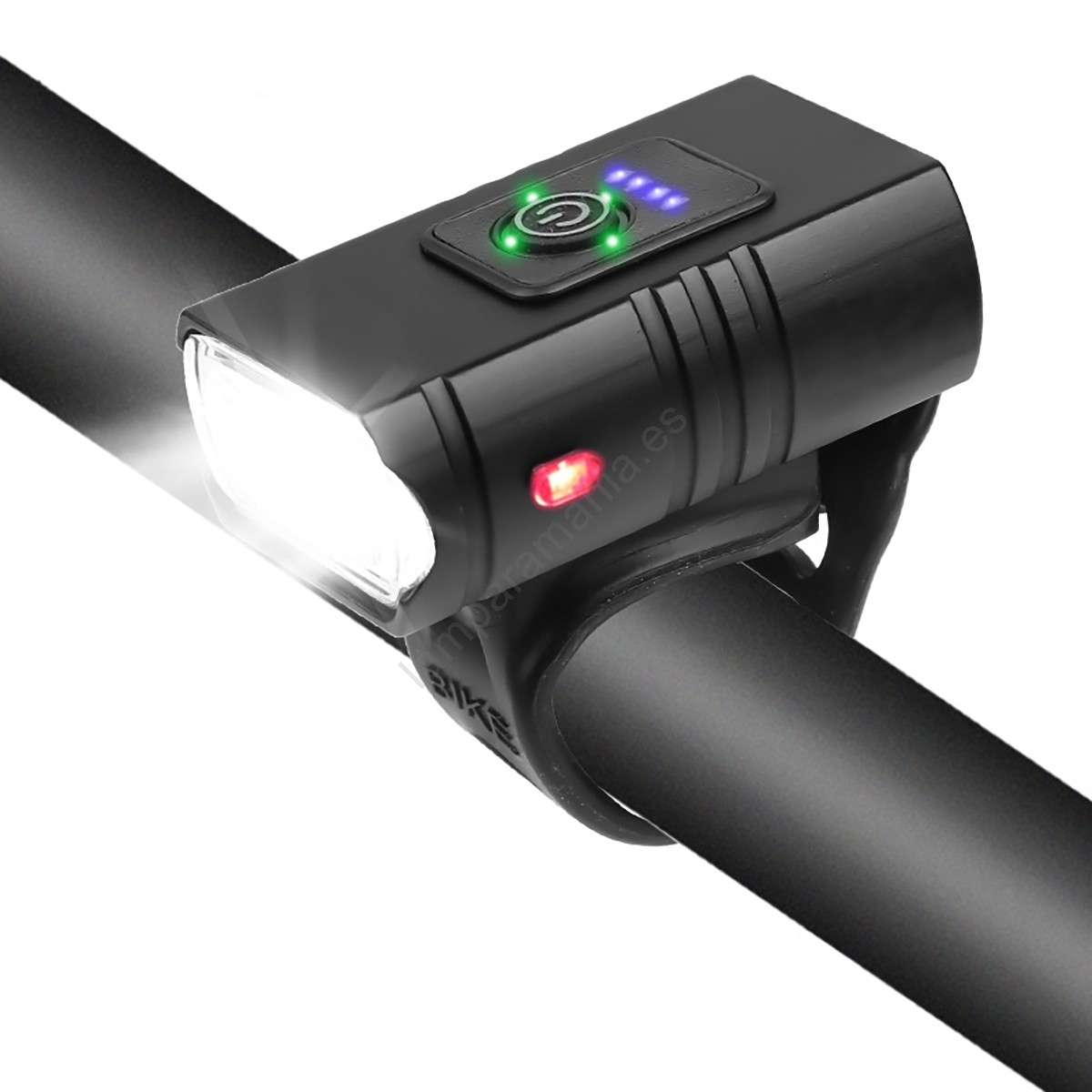 linterna-para-bicicleta-136aak-1.jpg Linterna LED recargable para bicicleta LED/1200mAh/5V IP44 - Imagen 1