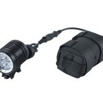 Luz delantera bicicleta LED 1600lm con batería externa recargable