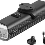Xpoovv Faro delantero de bicicleta para Garmin Mount, recargable, tipo C, 1000 lúmenes, LED, IPX5, impermeable, aleación de aluminio, 5 modos, manillar de haz de 750 pies o instalación bajo montaje :
