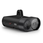 Luz frontal para ciclismo con cámara 4K Garmin Negro