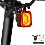 Luz trasera inteligente para bicicleta con detección de frenado, resistente al agua IPX6, carga USB C, 4 modos, sincronización de frecuencia. | Leroy Merlin
