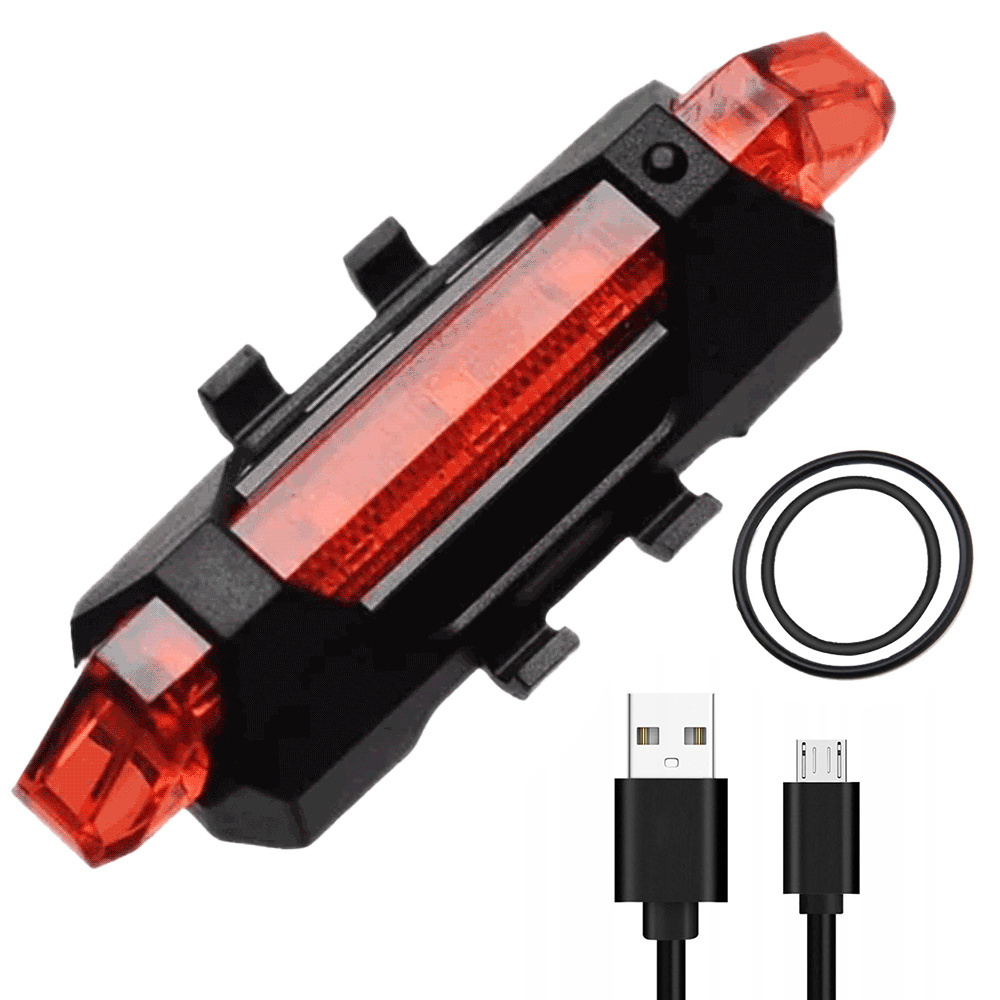 luz-trasera-para-bicicleta-744hub-1.jpg BL918 | Luz trasera LED para bicicleta | 5 diodos, 7 modos de iluminación, 15 lm, batería incorporada | INTERLOOK - Imagen 1