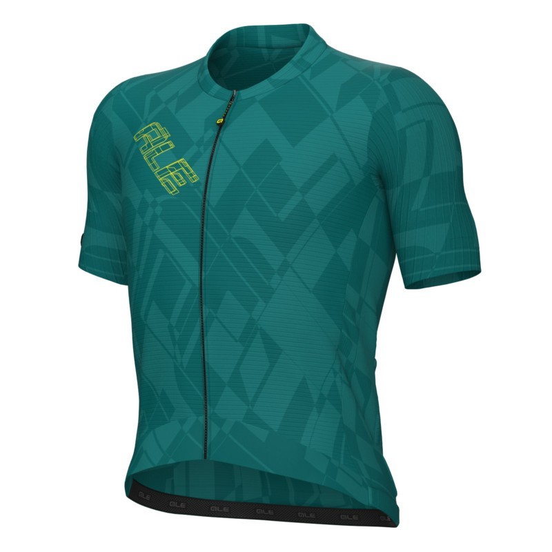 maillot-bici-hombre-692xhl-1.jpg Maillot ciclismo Alé corto PR E Schema Hombre Esmeralda - Imagen 1
