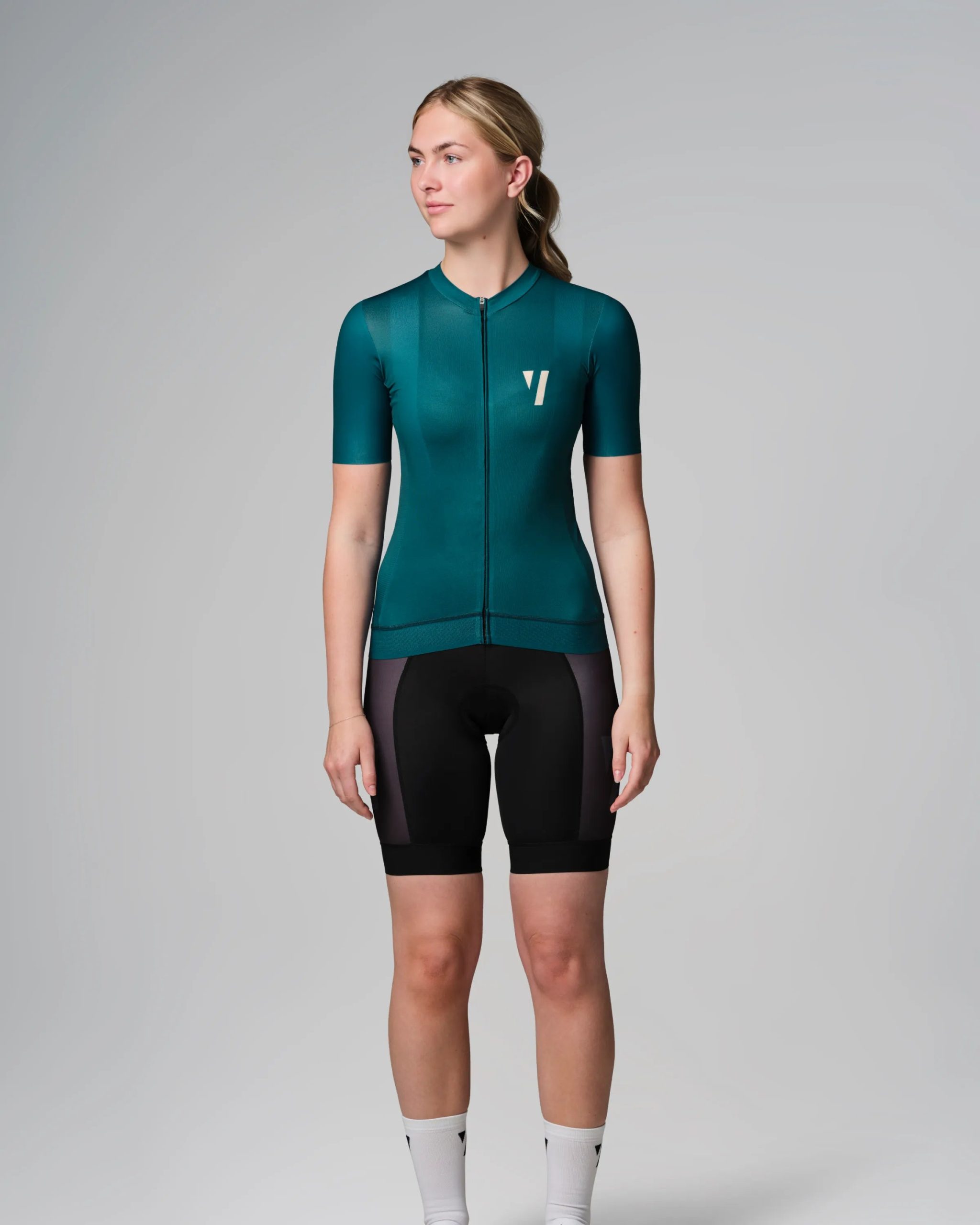 maillot-bici-mujer-456bzq-1.jpg Maillot de Ciclismo Mujer Maillot Void Crux Manga Corta Petrol - Imagen 1