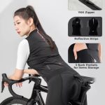 ROCKBROS Maillot Ciclismo Mujer Maillot Ciclismo Manga Corta Chaqueta Ciclismo Verano Maillot Ciclismo Maillot Bicicleta Carretera con 3 Bolsillos ...