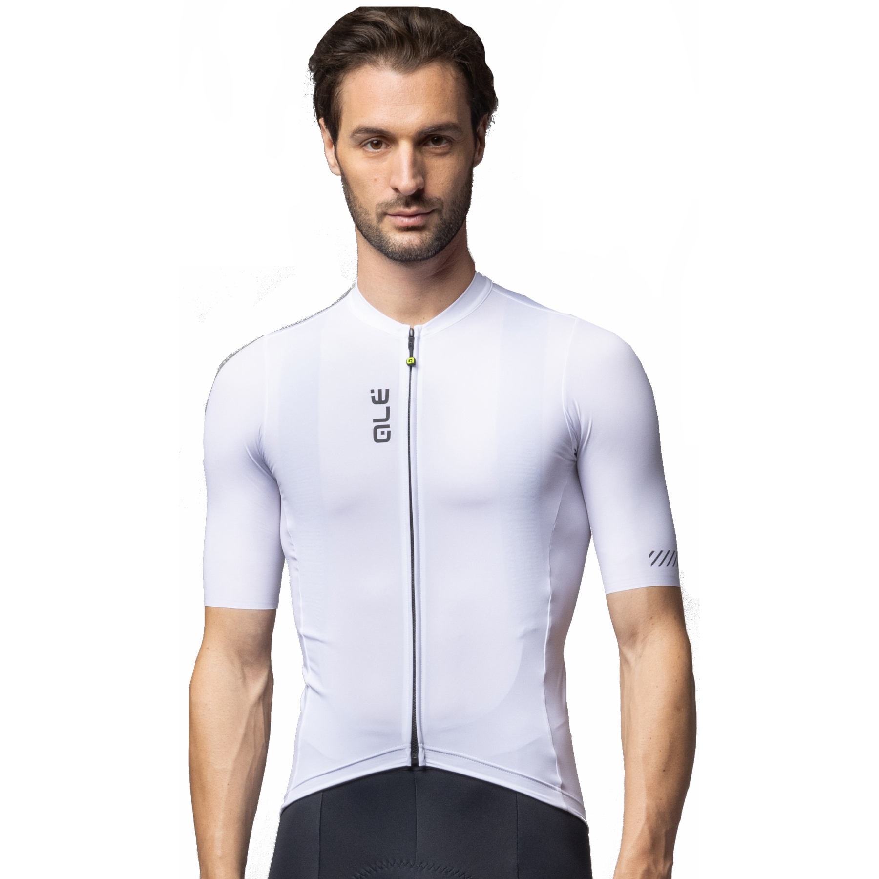 maillot-blanco-ciclismo-129von-1.jpg Alé Maillot Ciclismo Hombre PRAGMA Color Block blanco | BIKE24 - Imagen 1