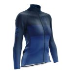 Maillot de ciclismo manga larga invierno mujer Midnightblue
