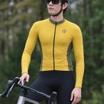 INBIKE Maillot de Ciclismo Térmico Invierno Secado Rápido Maillot MTB con Mangas Largas Polar Cálido Camiseta para Deportes al Aire Libre Bicicleta Elástico Amarillo S : Amazon.es: Moda