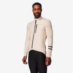 Maillot Ciclismo Hombre Manga Larga Carretera Entretiempo EDR beige | Decathlon
