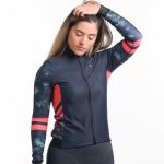 Maillot ciclista manga larga SUBLIM SLIM BLOOMS (MUJER)