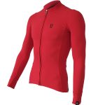 maillot ciclismo manga larga invierno mistral rojo