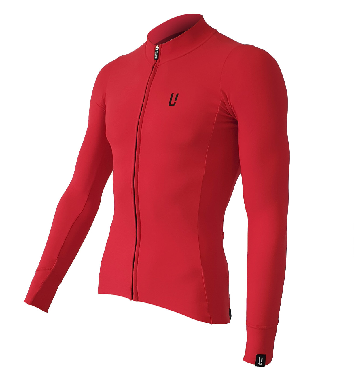 maillot-ciclismo-manga-larga-432tzw-1.jpg maillot ciclismo manga larga invierno mistral rojo - Imagen 1