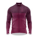Maillot de ciclismo manga larga invierno hombre Burgundy