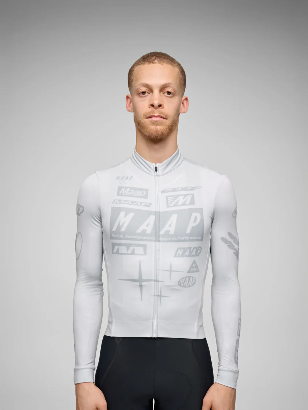 maillot-maap-216bod-1.jpg MAAP Drome Thermal LS Maillot manga larga gris – Velo Mallorca - Imagen 1