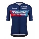 Santini Maillot de manga corta Trek Factory Racing, Azul | Bikeinn