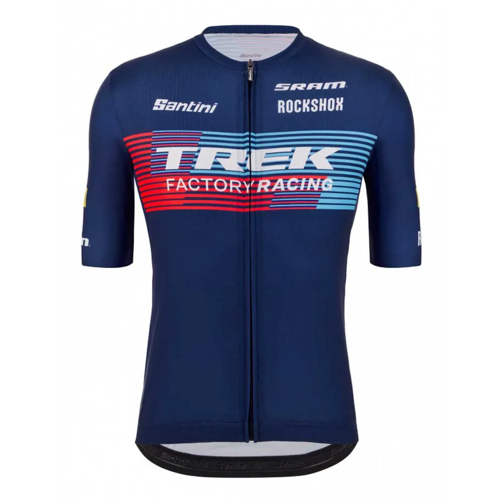 maillot-trek-539mkk.webp Santini Maillot de manga corta Trek Factory Racing, Azul | Bikeinn - Imagen 1