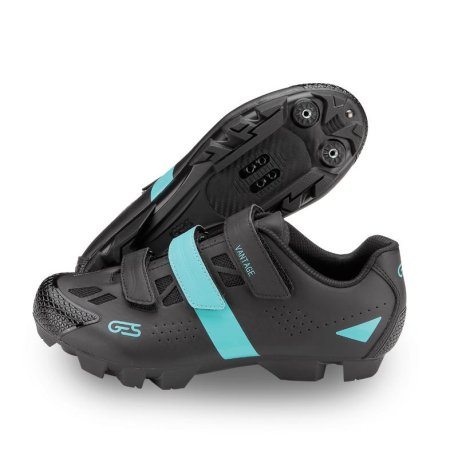 zapatillas-de-spinning-616rko-1.jpg zapatillas mtb spinning ges vantage 2 negro celeste - Imagen 1