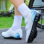 Mateju Zapatillas Ciclismo MTB Hombre Mujer, 36 47 EU Zapatillas Bicicleta de Montaña Hombre con Calas Respirables Antideslizantes para Deportes al Aire Libre (36,MTB Blanco) : Amazon.es: Moda